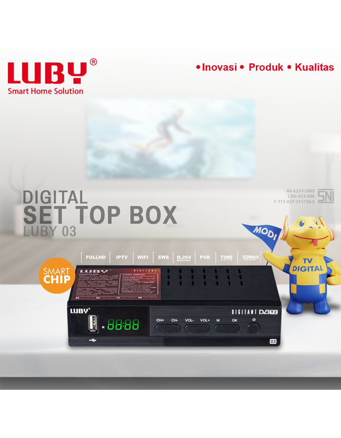 SET TOP BOX Luby tipe DVBT203