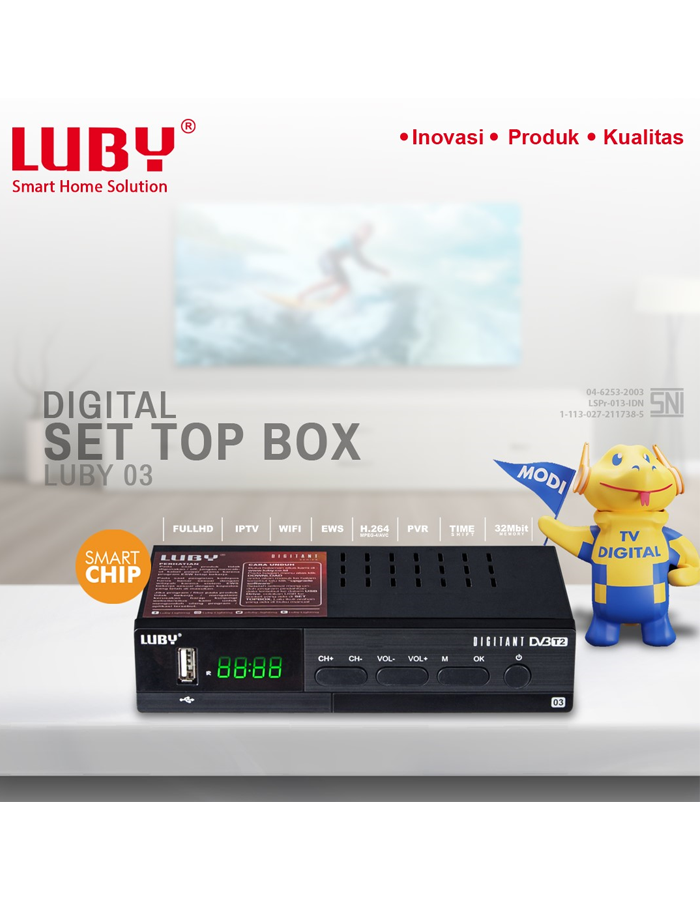 SET TOP BOX Luby tipe DVBT203